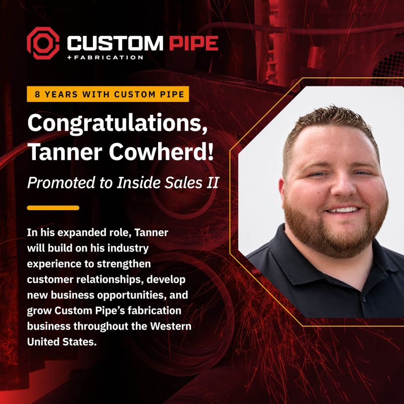 Looking for your next opportunity? Join a team that’s committed to quality, innovation, and supporting critical water infrastructure across the country. If you’re ready to grow your career with Custom Pipe & Fabrication Inc., we’d love to hear from you. View our current openings and apply today.